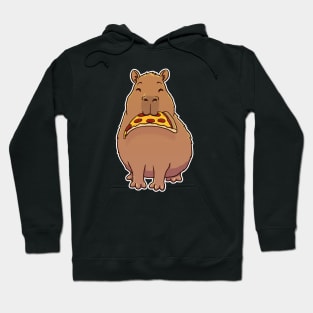 Capybara Pepperoni Pizza Hoodie